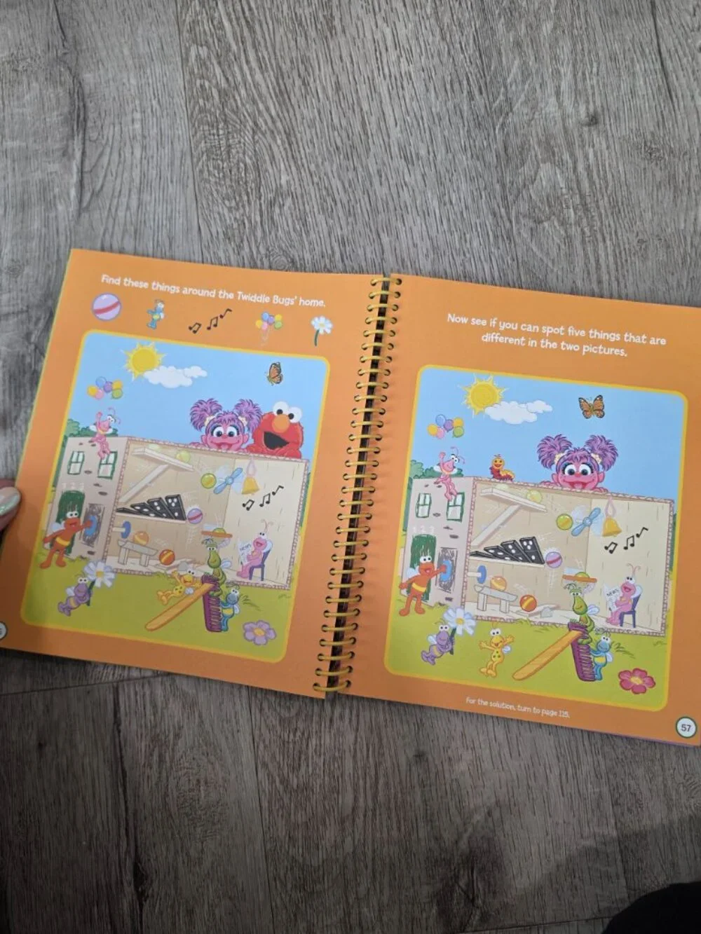 Sesame Street Look And Find Picture Puzzles Spiral Book For Ages 3+